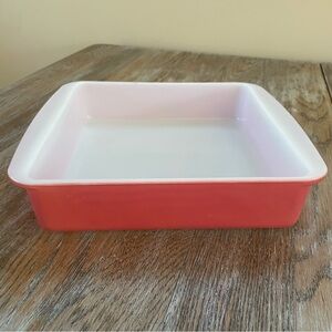 Vintage Pyrex Flamingo Pink Square Cake Dish🩷